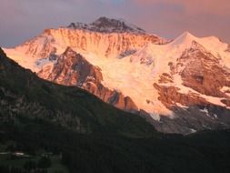 landscape of virgin Alps in Switzerland