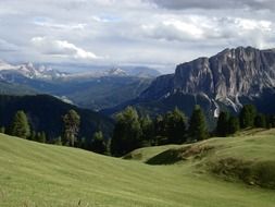 idyllic landscape in the mountains