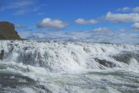 waterfall gullfoss in iceland