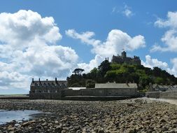 St Michael Castle in England on the sunny coast