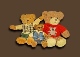 Fluffy bear toys