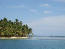 paradise landscape of the island of San Blas in Panama