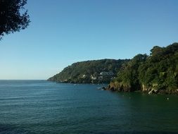 panoramic view of the scenic coast in south england