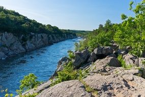 billy goat trail at summer, usa, maryland