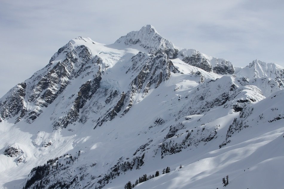 cascade mountain shuksan in winter