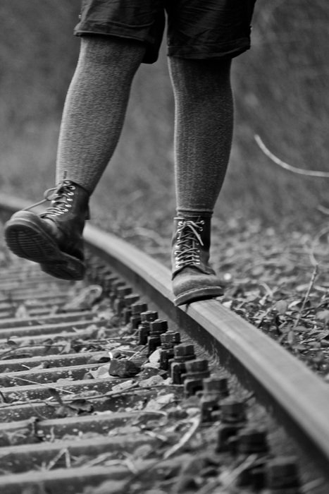 walking on rails