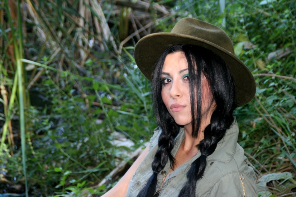 explorering girl in the jungle