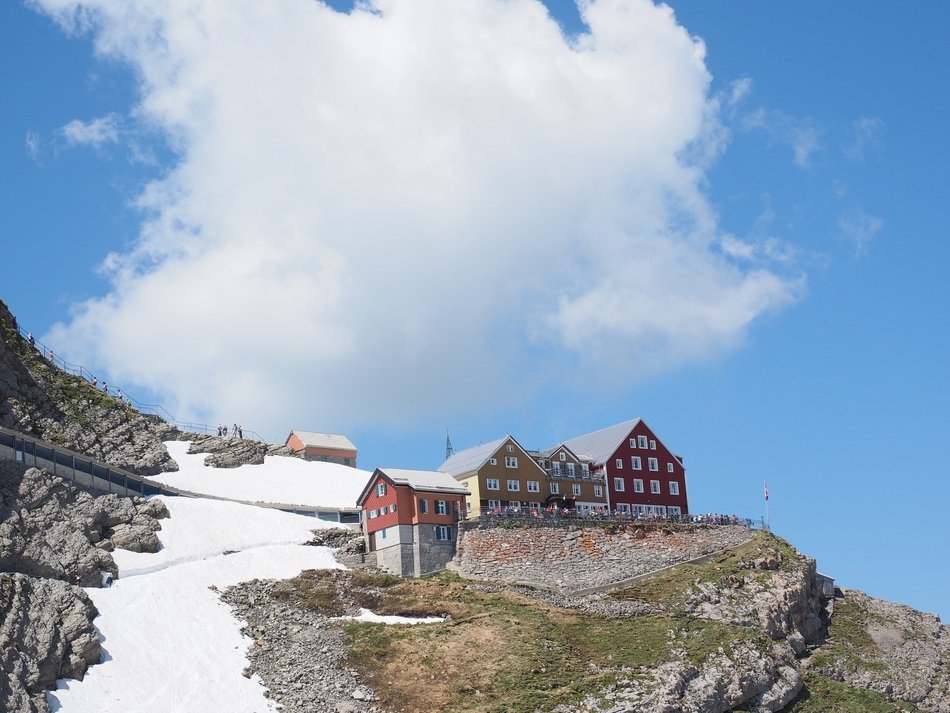Landscape of mountain restaurant