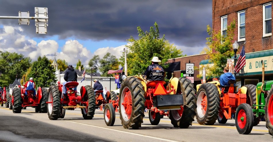 Indian tractor parade