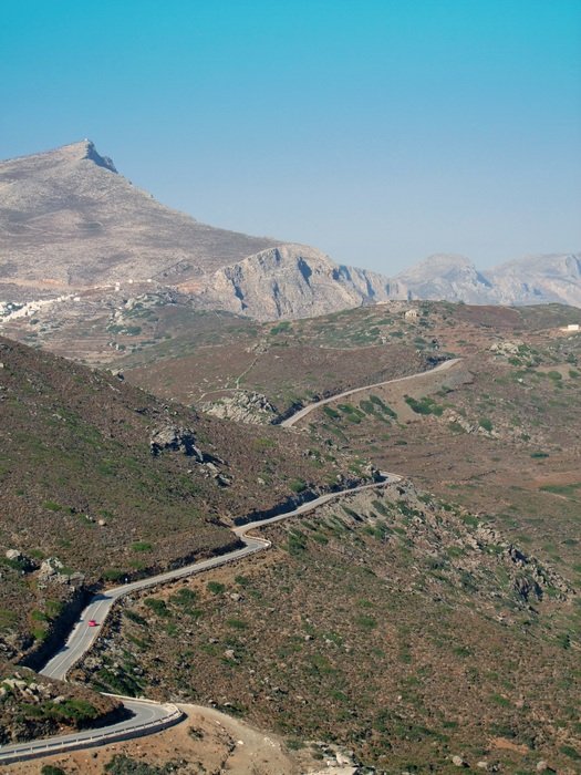 Mountains on island
