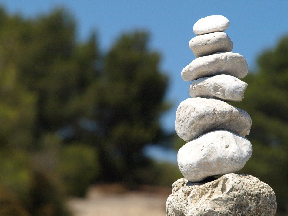 The stones in summer