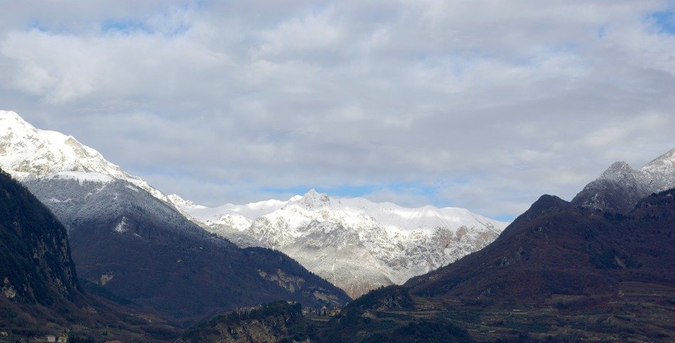 winter mountains landscape riva del garda