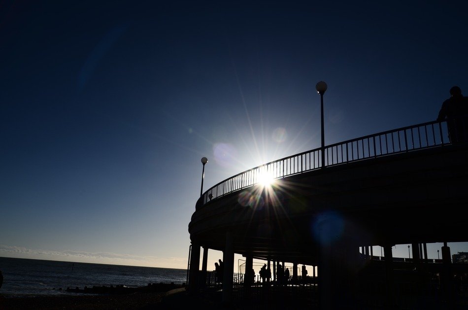 stage on the seashore
