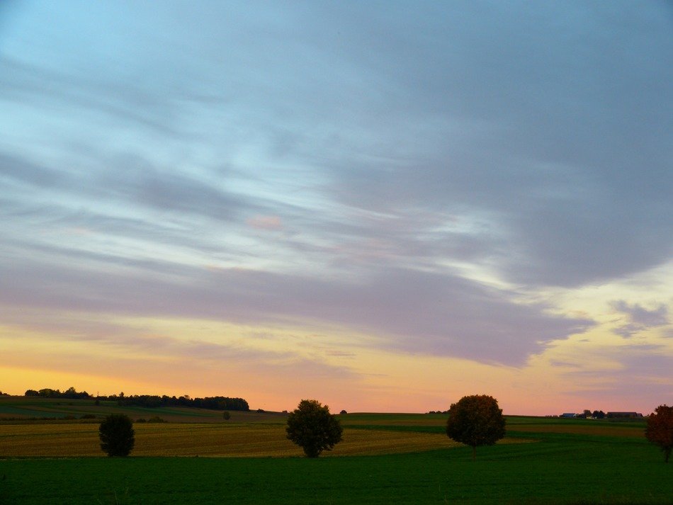 landscape of abendstimmug sky