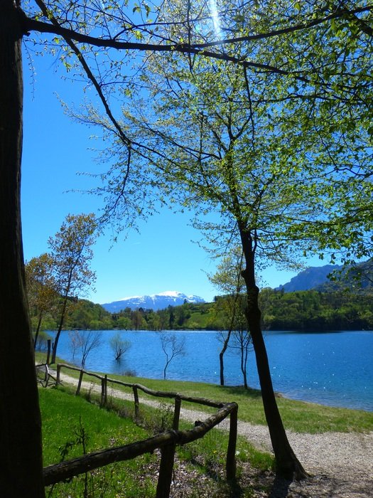 lago di tenno landscape Italy