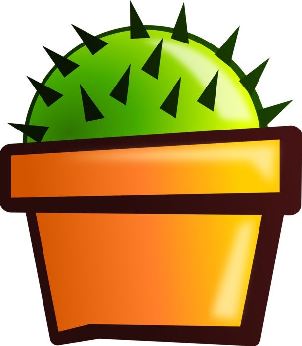 graphic image of a cactus in a pot