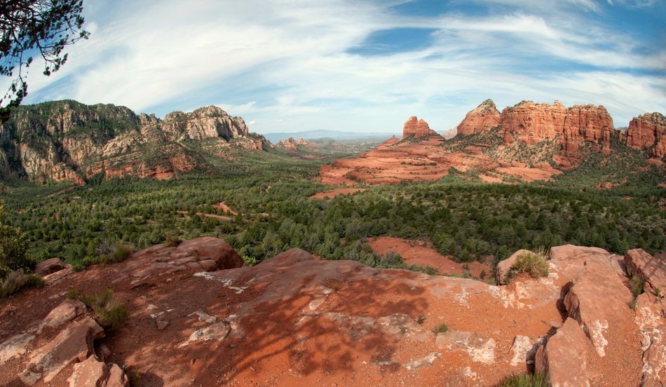 landscape of merry-go-round rock in arizona