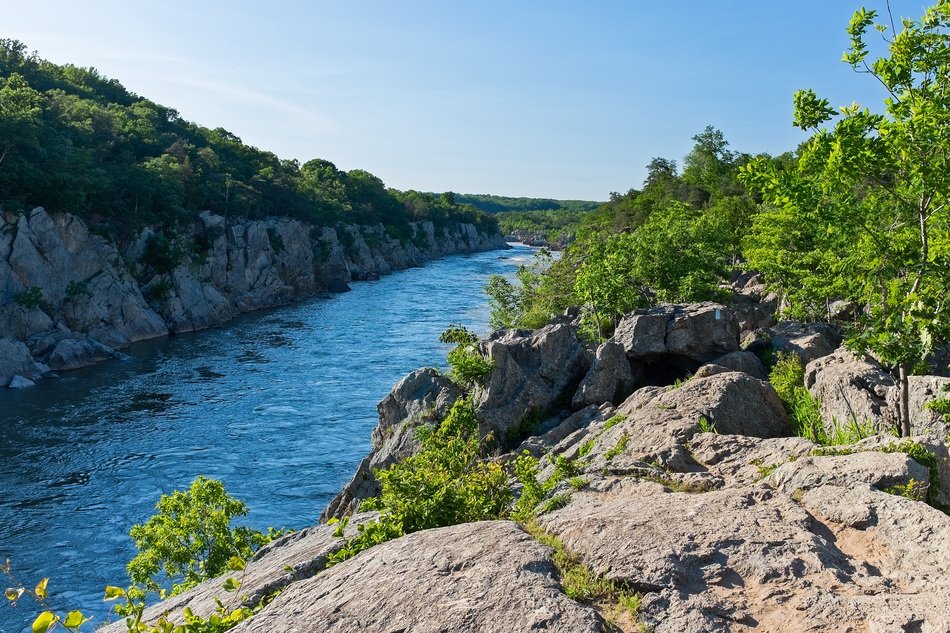 billy goat trail at summer, usa, maryland