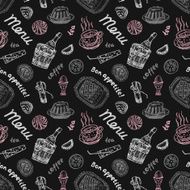 Food seamless hand drawn pattern N2