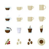 Coffee and cup Icons