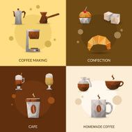 Coffee And Confectionery Icon Set