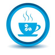 Blue coffee icon N3