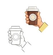 Cup of coffee in hand N3
