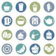 Vector Set of Coffee Icons Icons for Shop N2