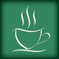 coffee cup free hand drawing doodle vector illustration