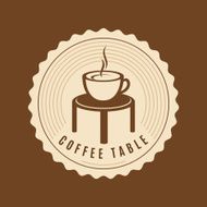 Icon of Coffee and table