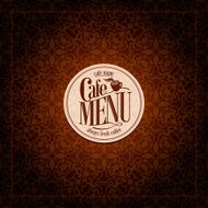 Cafe Menu Vintage card