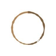 Coffee cup stain with coffee illustration