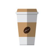 Coffee paper cup vector illustration