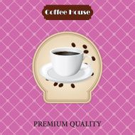 menu for coffee in vintage N3
