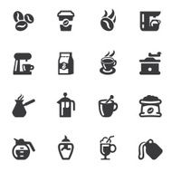 Coffee Silhouette icons