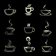 Coffee Cup - isolated vector icons
