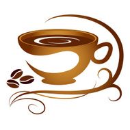 Coffee cup with pattern