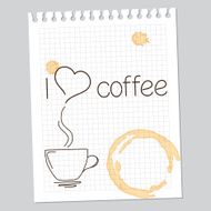 Love coffee note