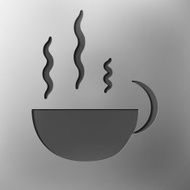 cup of coffee abstract icon