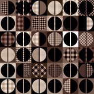 Coffee pattern in geometric style