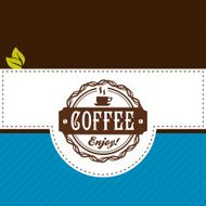 Vector coffee label N4