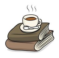 hot drink and books