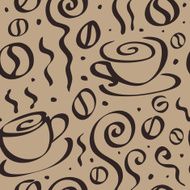 Seamless Coffee Background N7