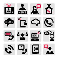 Communication icons set N9