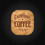 Vintage Coffee Label N38