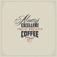Vintage Card with coffee N5