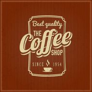Vintage Card with coffee N6