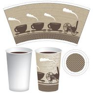 pattern paper cup