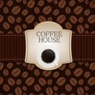 Coffee house menu template vector illustration N4