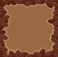 Coffee beans frame